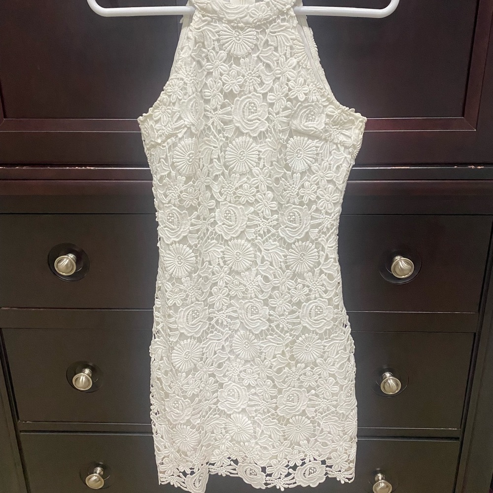 White lace dress